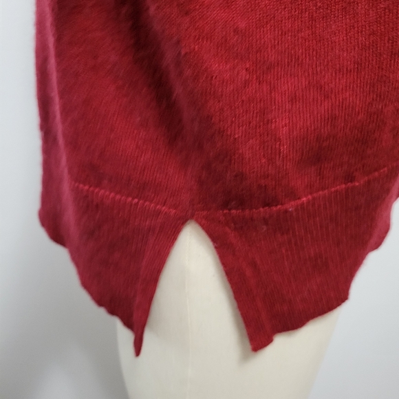 Max studio red wool blend cardigan size small - Picture 4 of 8